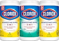 Vista 8 de Clorox Scentiva Toallitas desinfectantes, lavanda y jazmín, pomelo y azahar, y coco y nenúfar, 75 unidades cada uno, paquete de 3