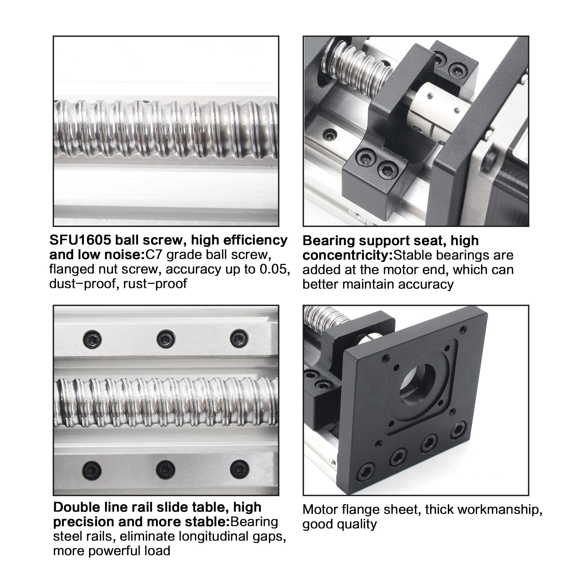 Snapklik.com : HBX1605 300mm / 11.81" Linear Motion Guide Actuator ...