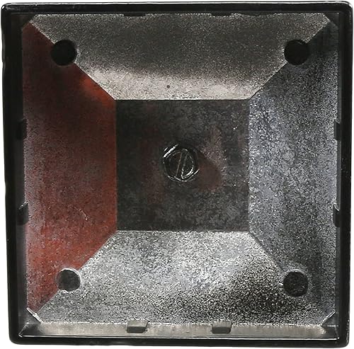 Miniatura 6 de Plum Fittings Tapa cuadrada de aluminio negro para postes de valla de aluminio, tapas negras para postes de valla de aluminio, tapas negras (paquete