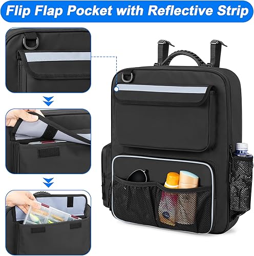 Miniatura 6 de GRAOSO Organizadores y almacenamiento impermeables para lanchas, bolsa de transporte para asiento trasero de barco con asa de goma y cinturón