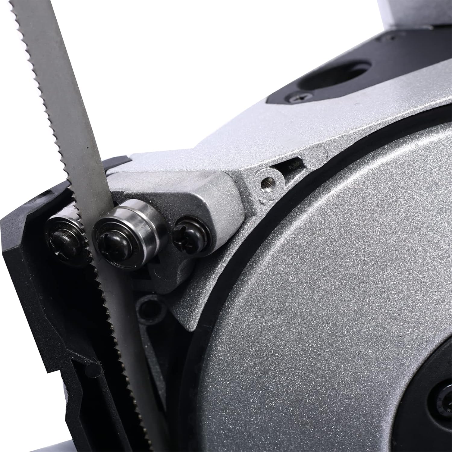 High Performance Portable Band Saw 45°-90° Cutting 10A 1100W Motor 5" Cutting Capacity Compact Band Saw with Removable Stainless Steel Base for Woodworking Metalworking 5-inch One size