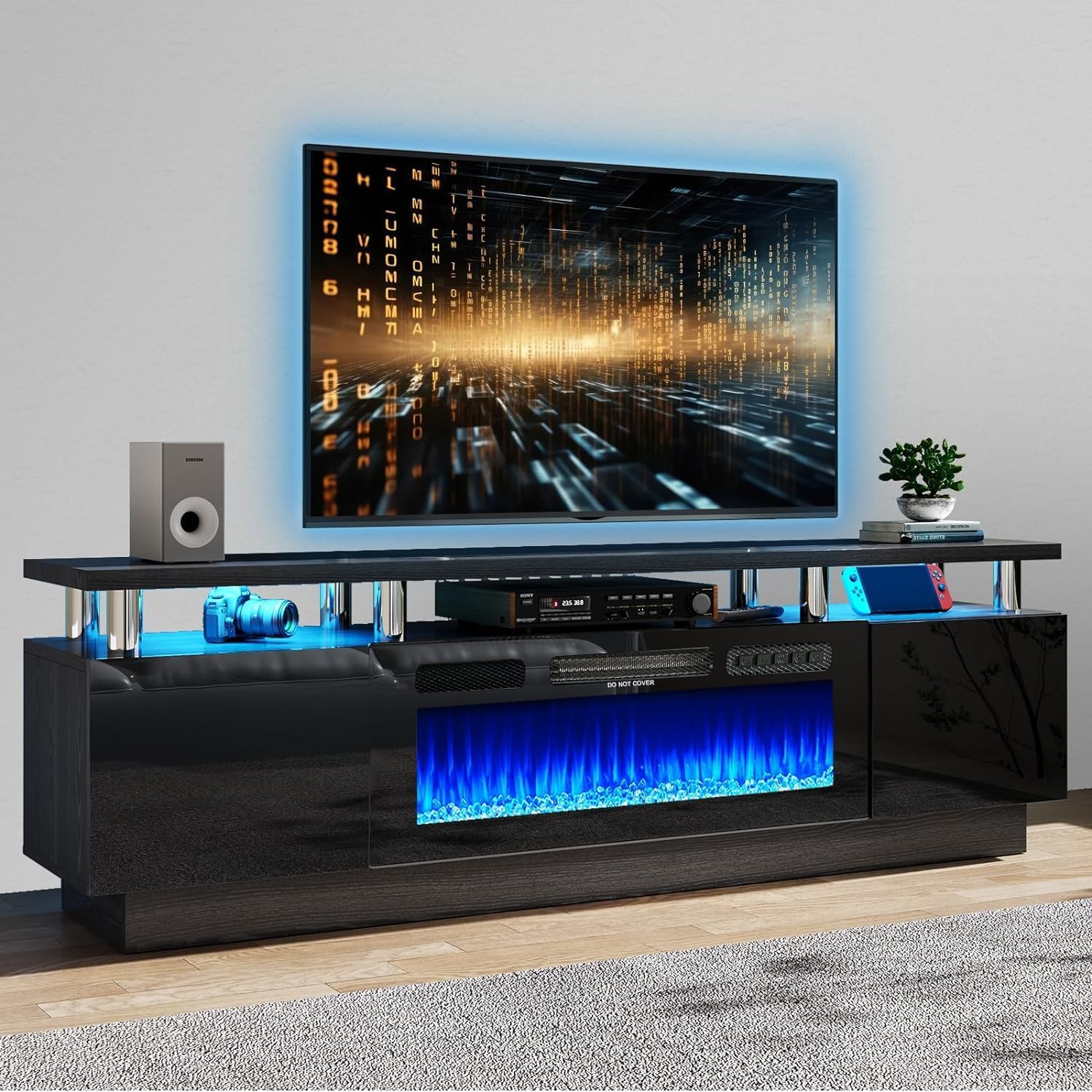 Amazon.com: Breezestival Fireplace TV Stand with 36