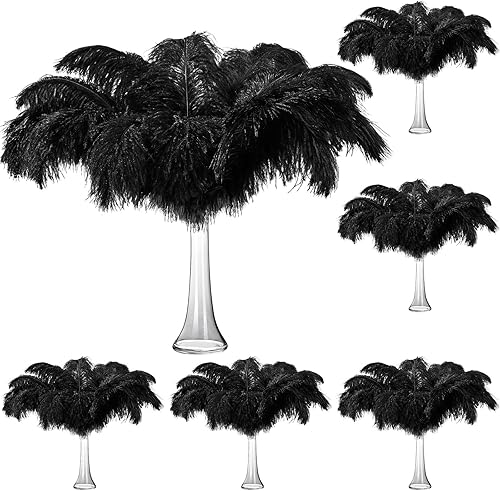 100 plumas de avestruz naturales para centros de mesa, 10-12 pulgadas (9.8-11.8 in), plumas grandes de 12-14 pulgadas (11.8-13.8 in) para centros de