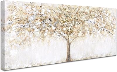 Stampa su tela con cornice Scintillio Albero Astratta Pittura Quadri su tela Poster Arte Muraria Stampa HD Immagine Casa Ufficio Decor Decorazioni da parete per soggiorno Pronto da appendere 50x120cm