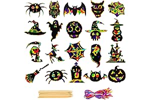 Halloween Scratch Art for Kids: Spooky and Colorful Fun for All Ages