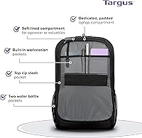 Vista 3 de Targus 17 Inch Classic Laptop Backpack - Fits Most Laptops up to 17", Padded Travel Backpack for Business Commuters, College, and Travel (TBB944GL)