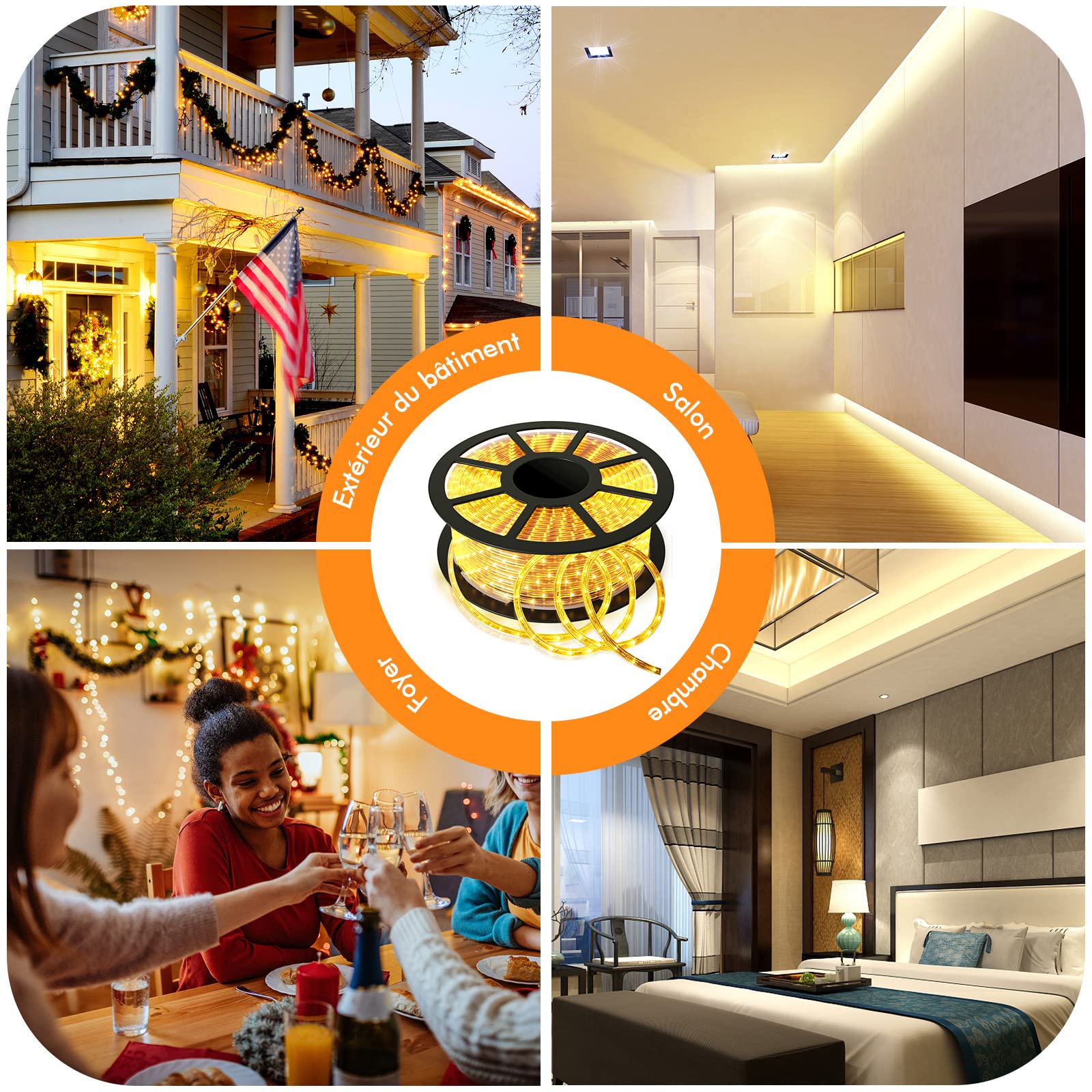 RELAX4LIFE Guirlande Lumineuse Extérieure 30M
