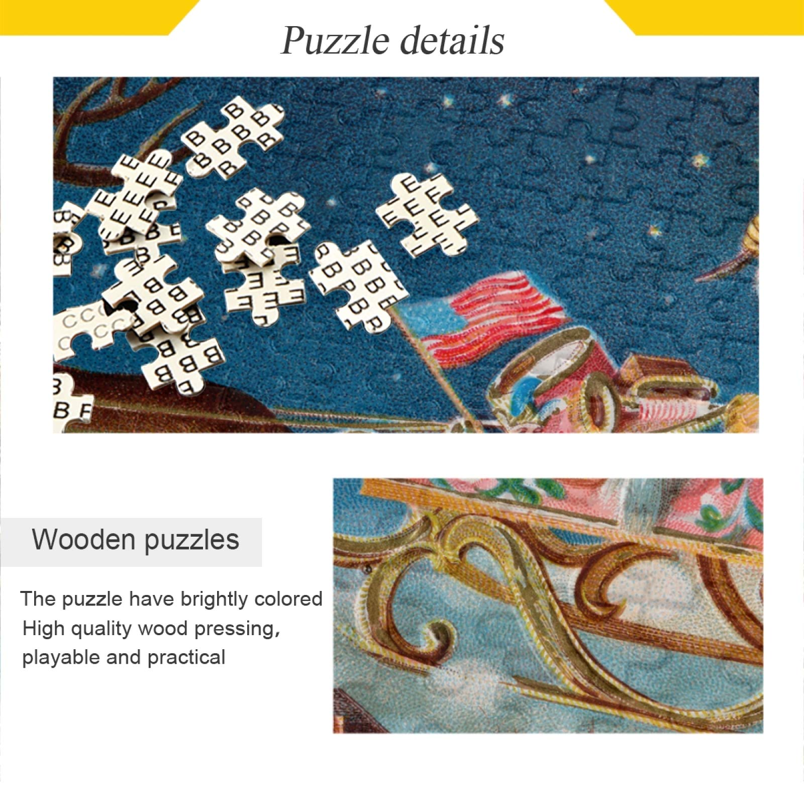 Amazon | クリスマスサンタクロース トナカイ ジグソーパズル 500