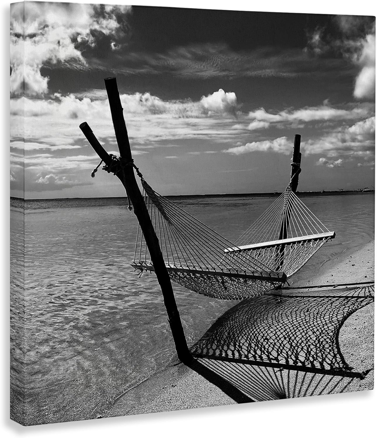 Stupell Industries Windward Beach Hammock Canvas Wall Art Design by Noah Bay