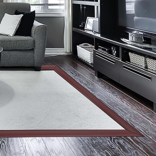 Miniatura 6 de Yipscazo Tira de transición de suelo de vinilo autoadhesiva, tira de transición de suelo para madera a azulejos, tira de transición de alfombras,