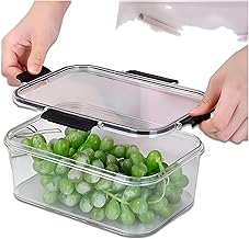 مجموعة علب تخزين طعام محكمة الغلق متعددة الاستخدامات للتخزين وتنظيم الطعام وزيادة المساحة في الثلاجة، منظمات ثلاجة (قطعة واحدة)