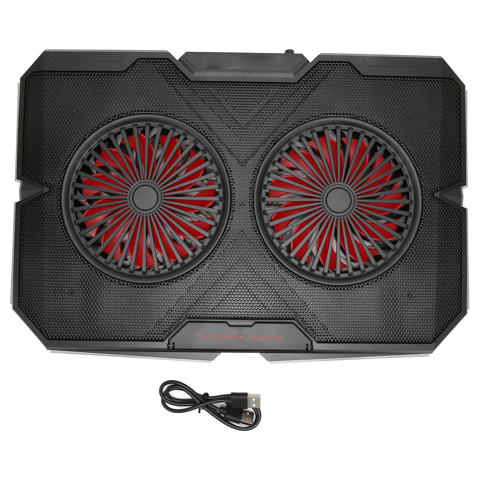 Podkładka Chłodząca do Laptopa RGB z Cichymi Wentylatorami do Szybkiego Chłodzenia i regulowaną wysokością do Laptopów o Przekątnej od 14 do 17 Cali, materiał Stopowy