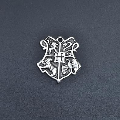 Harry Potter Hogwarts Sembol Örme Zincir Kolye - Gümüş Kaplama - Erkek Kadın Kolye - No:1581