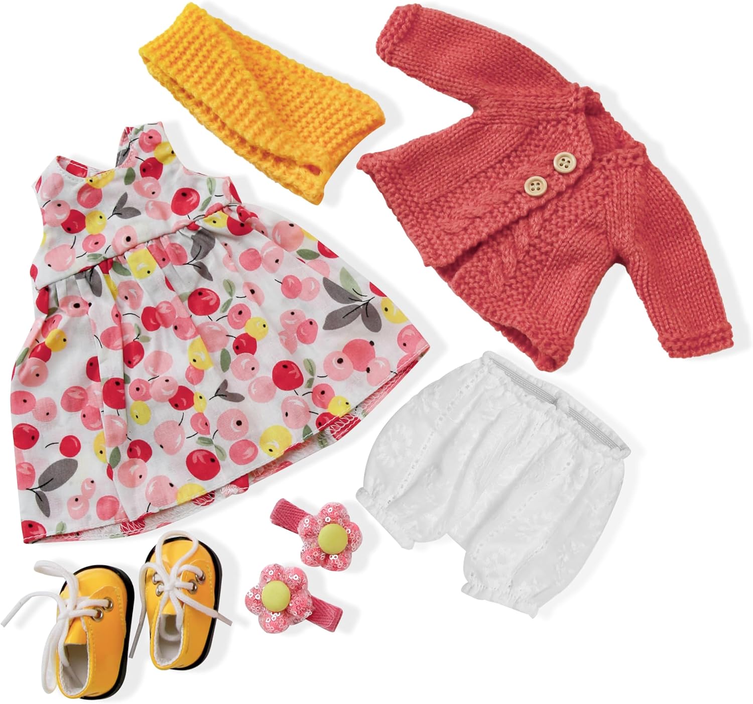 BlissfulPixie Handmade Waldorf Doll Clothes 12 inch Clothing Set with Pretty Box Girl Christmas Birthday Present-Hrabinella's Clothes Accessories