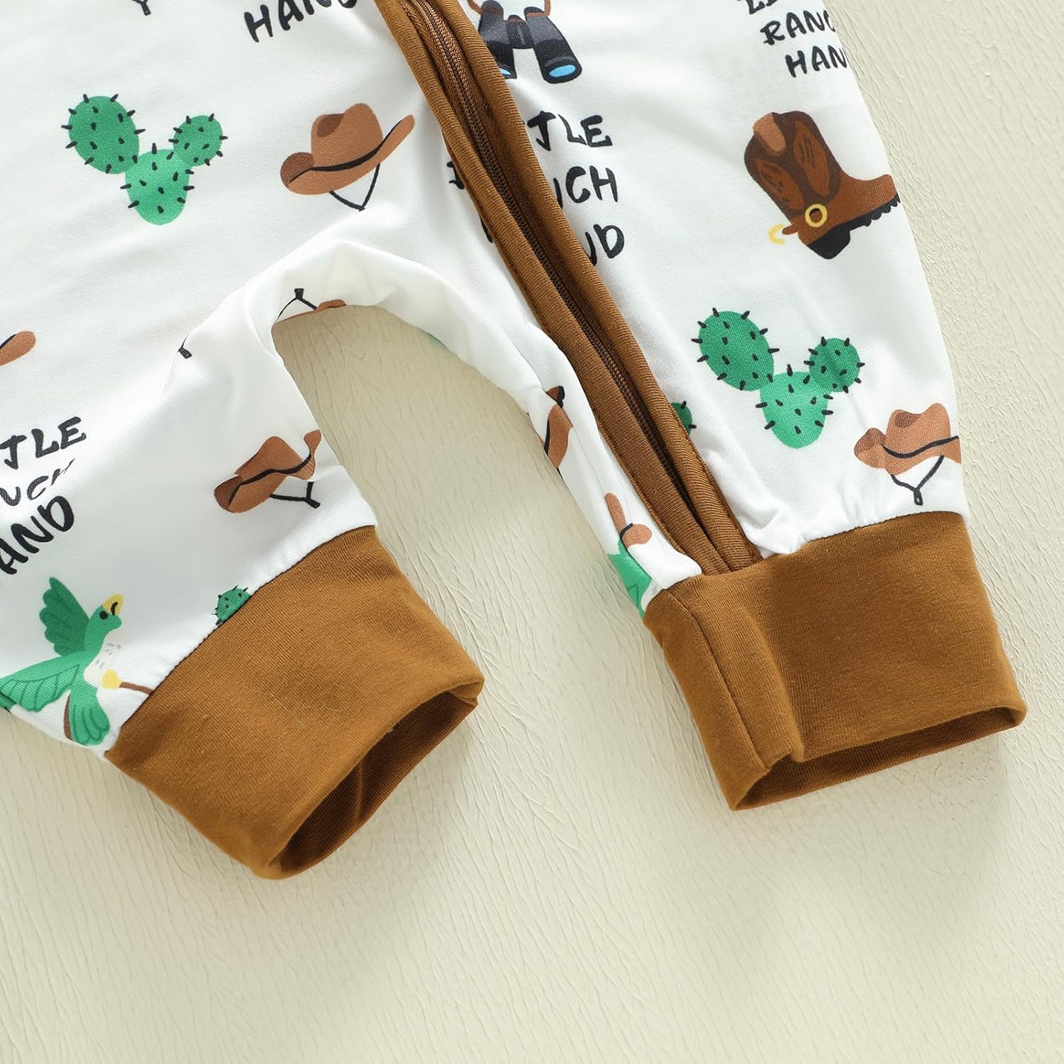 Western Baby Boy Clothes Infant Mallard Duck Cowboy Romper Rodeo Country Hunting Zipper Jumpsuit Fall Outfit - Image 8