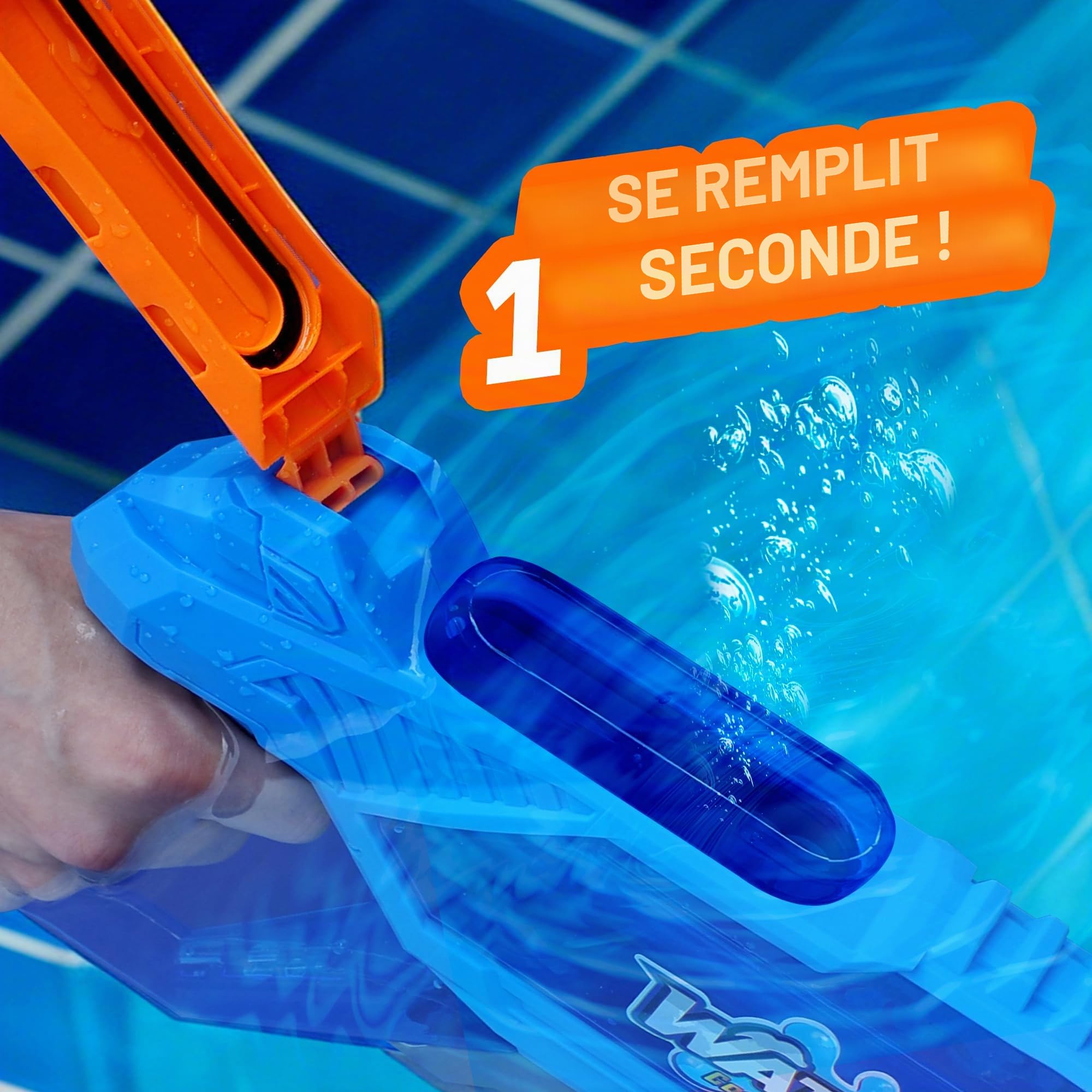 Quanquer 3 Pistolets À Eau De 1000 ML avec Grande Portée pour Enfants Et Adultes, Pistolet À Eau À Remplissage Rapide Jusqu’à 32 Pieds, Cadeau D’été Idéal pour Piscine, Plage Et Batailles D’Eau