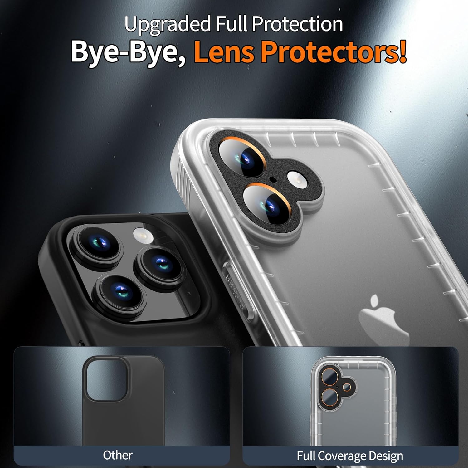 Cozycase for iPhone 16 Case Waterproof - 360 Heavy Duty with Screen/Camera Protector Shockproof IP68 Underwater Dustproof Water Dust Shock Proof Full Body/Front and Back Case Frosted Clear 6.1 inch