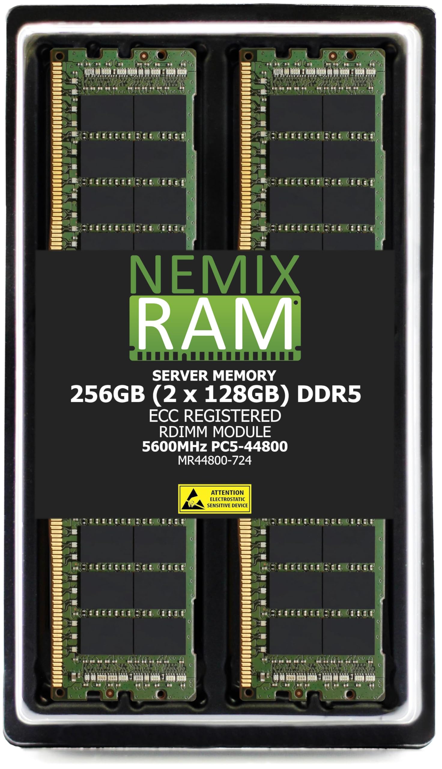 256GB 2X128GB DDR5 5600MHZ PC5-44800 2Rx4 1.1V CL46 288-PIN ECC
