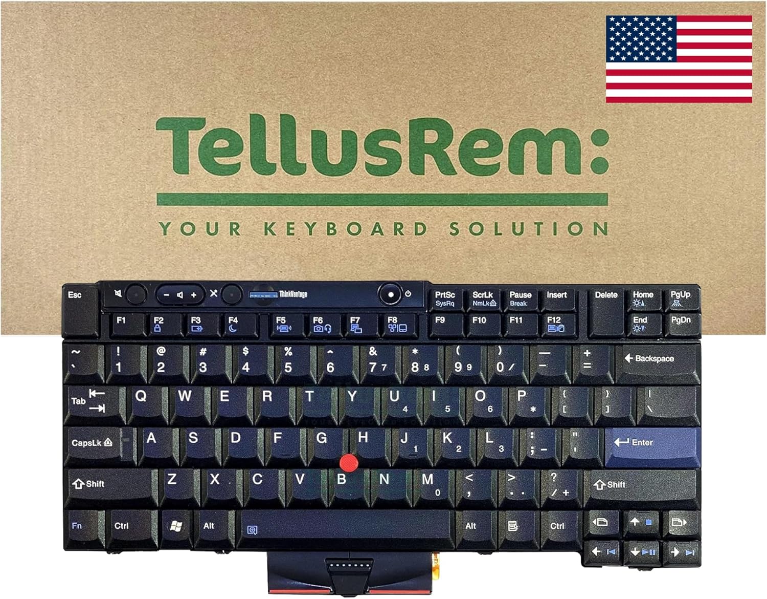 Replacement Non-Backlit Keyboard for Lenovo ThinkPad T410 T420 T510 T520 W510 W520 X220, US English QWERTY, Grade A+ Refurbished Internal Part