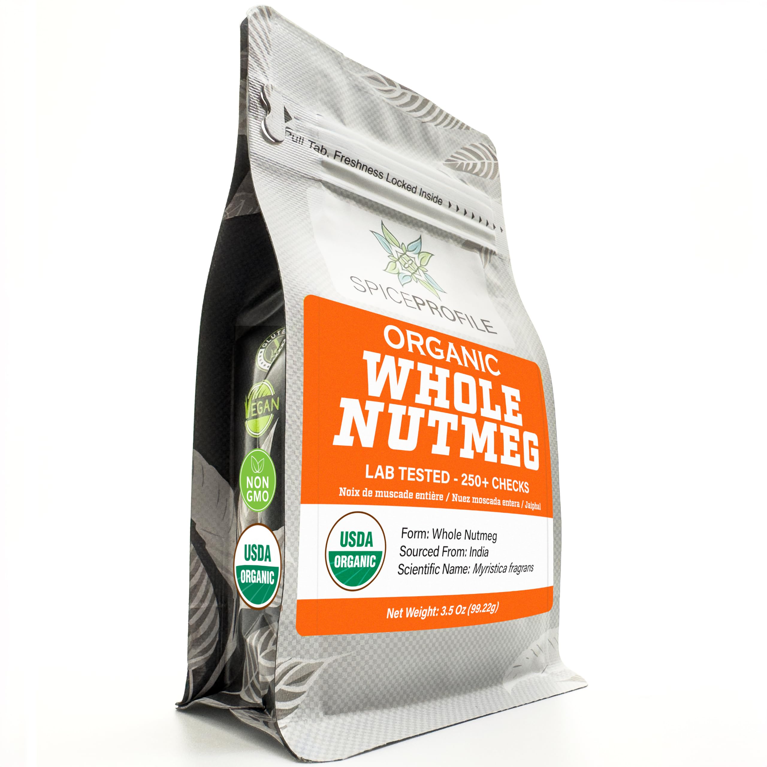 Amazon.com : Spice Profile Organic Whole Nutmeg | 3.5 oz | Lab