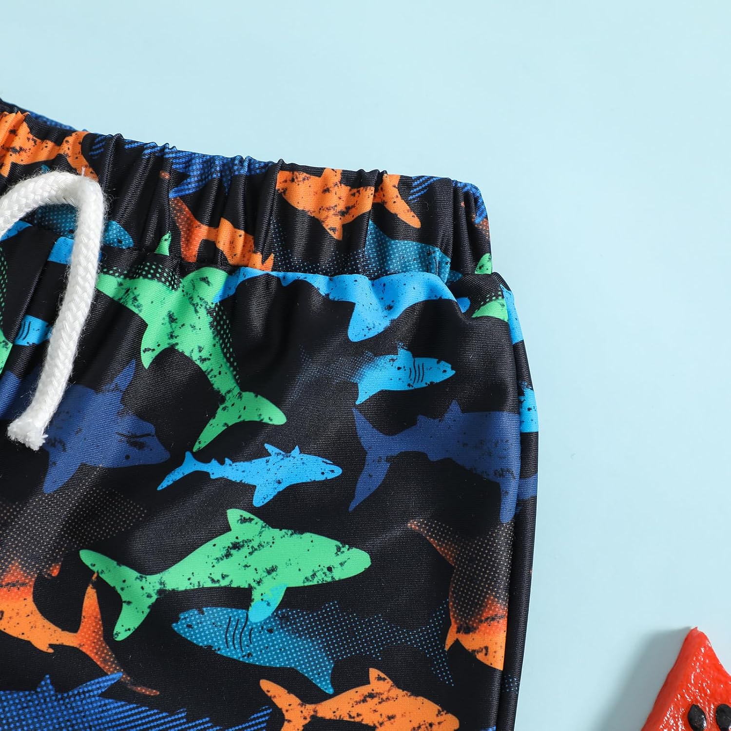 Ohrwurm Baby Boy Swim Trunks Cartoon Print Elastic Waist Swimming Shorts Beach Board Bathing Suit Swimwear