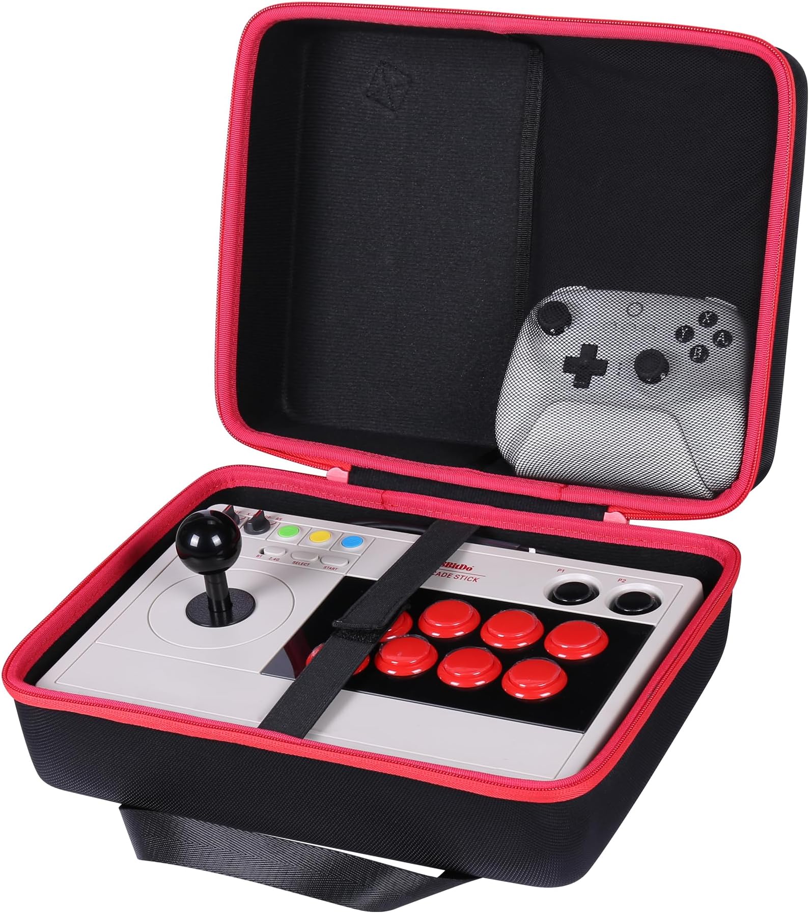 co2CREA Storage Carry Travel Hard Case for 8Bitdo Arcade Stick for Nintendo Switch & Windows 10,Xbox Series & PC,Protection Case Compatible with 8Bitdo Ultimate Wireless Controller, Case only