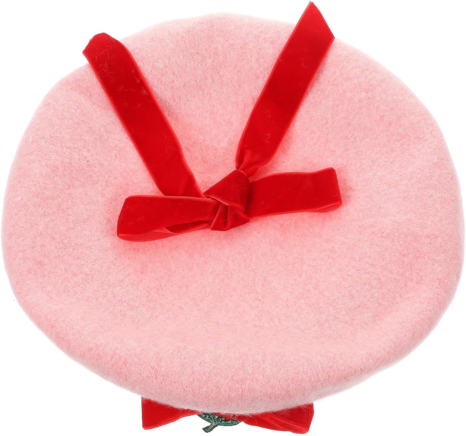 IMIKEYA Strawberwomen Beret Hat:Strawberry Fruit Hat Wool Beret French Style Wool Cap Beanie Cap for Women and Girls Halloween Christmas Casual Use - Image 9