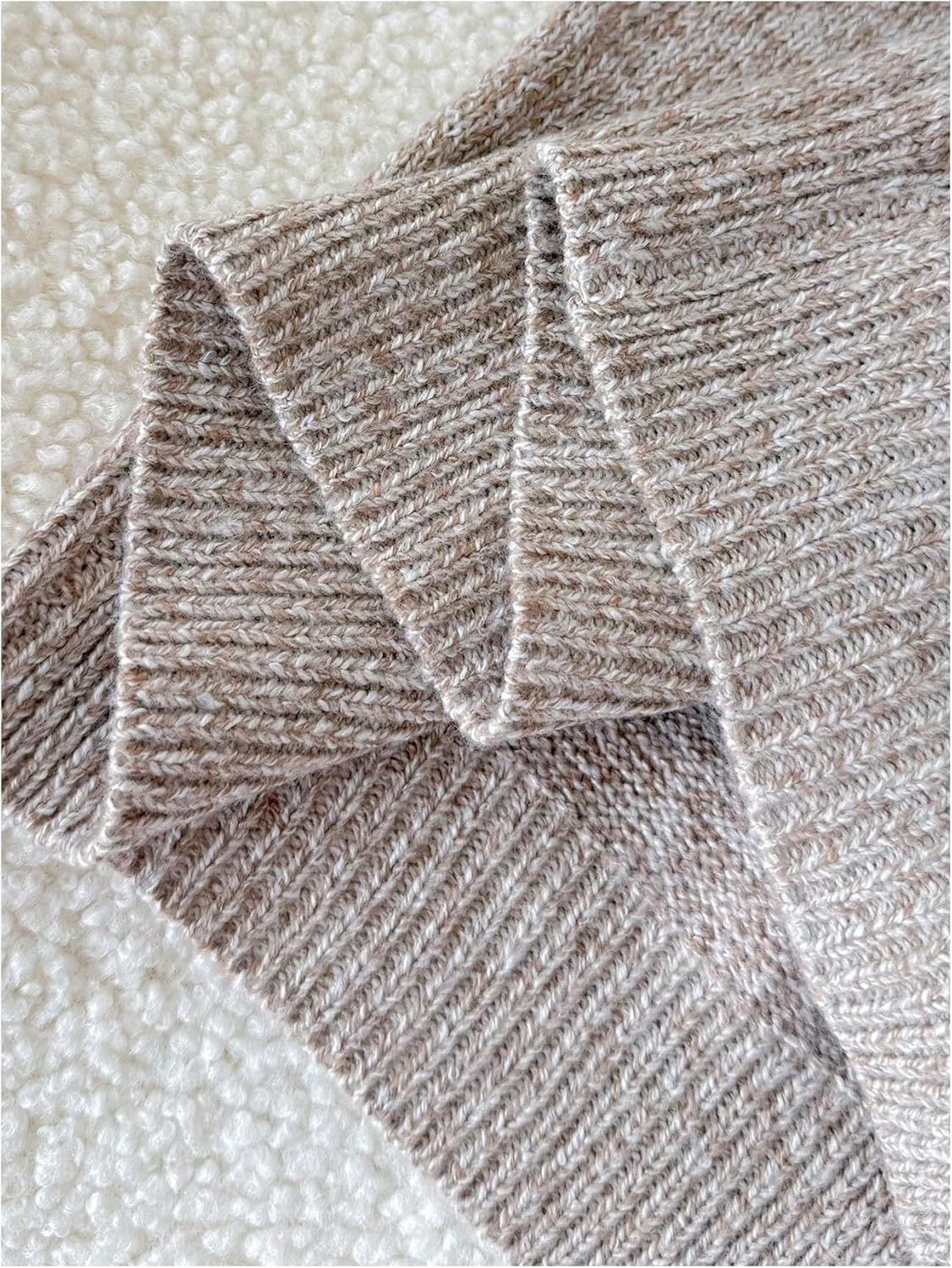 WDIRARA Girl's Tie Front Cardigan Sweaters V Neck Long Sleeve Knit Outerwear - Image 5