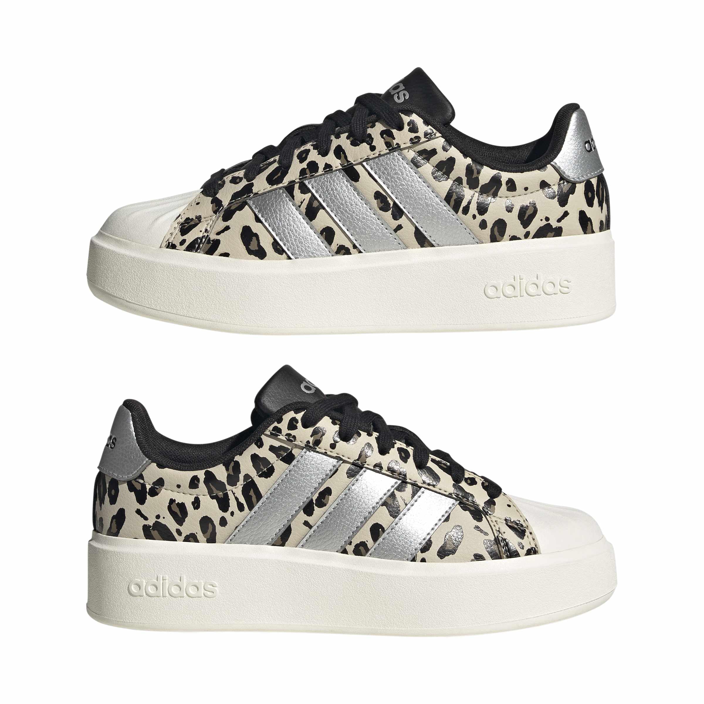adidas Uniseks - dzieci Streettalk Bold Junior Shoes, Crystal Linen/silver met./core black, 40 EU
