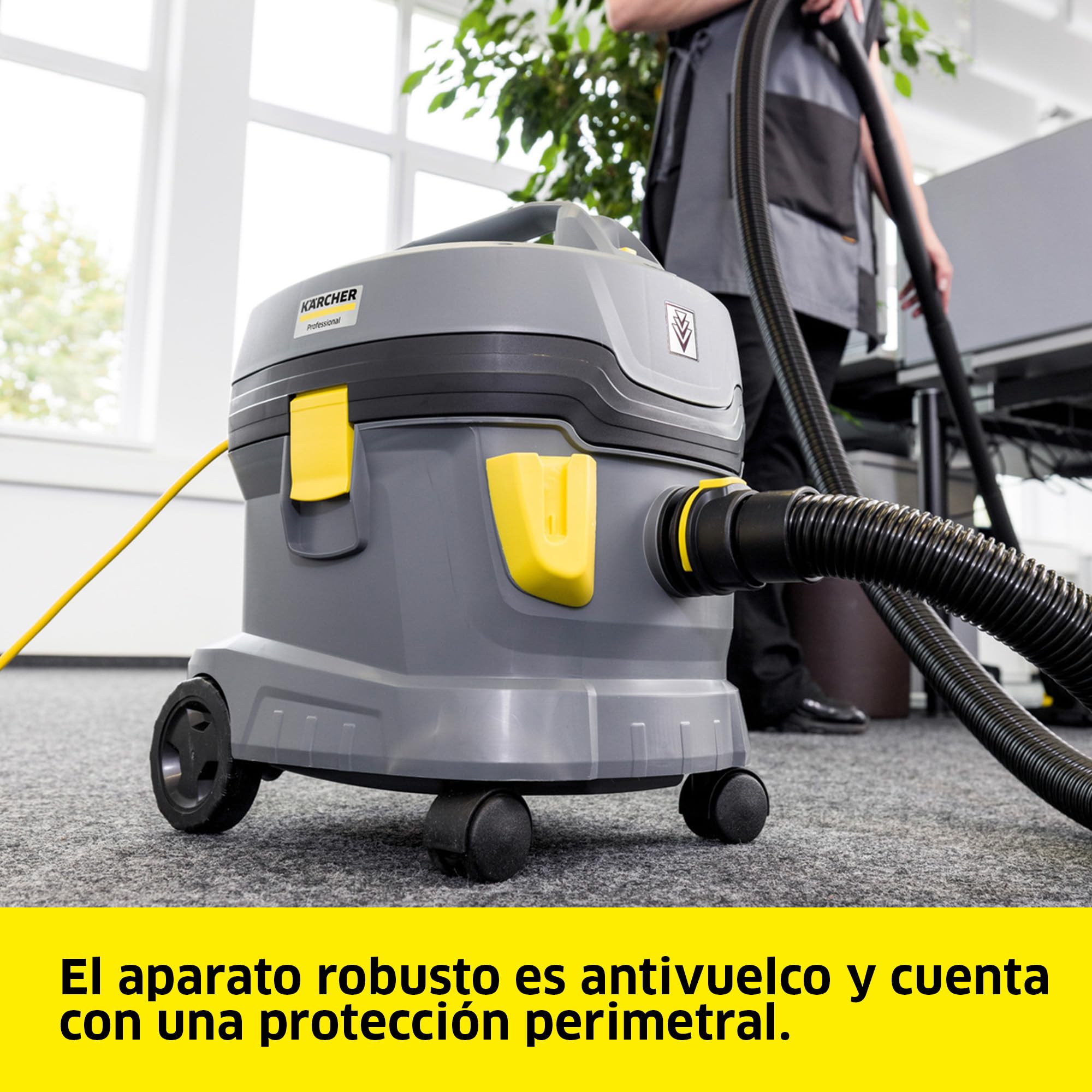 KÄRCHER Aspirador en seco T 11/1 Classic, depósito: 11 l, Potencia: 850 W, Nivel de presión acústica: 61 dB(A), Peso: 3,9 kg, Cable: 7,5 m, Cesta de Filtro Permanente
