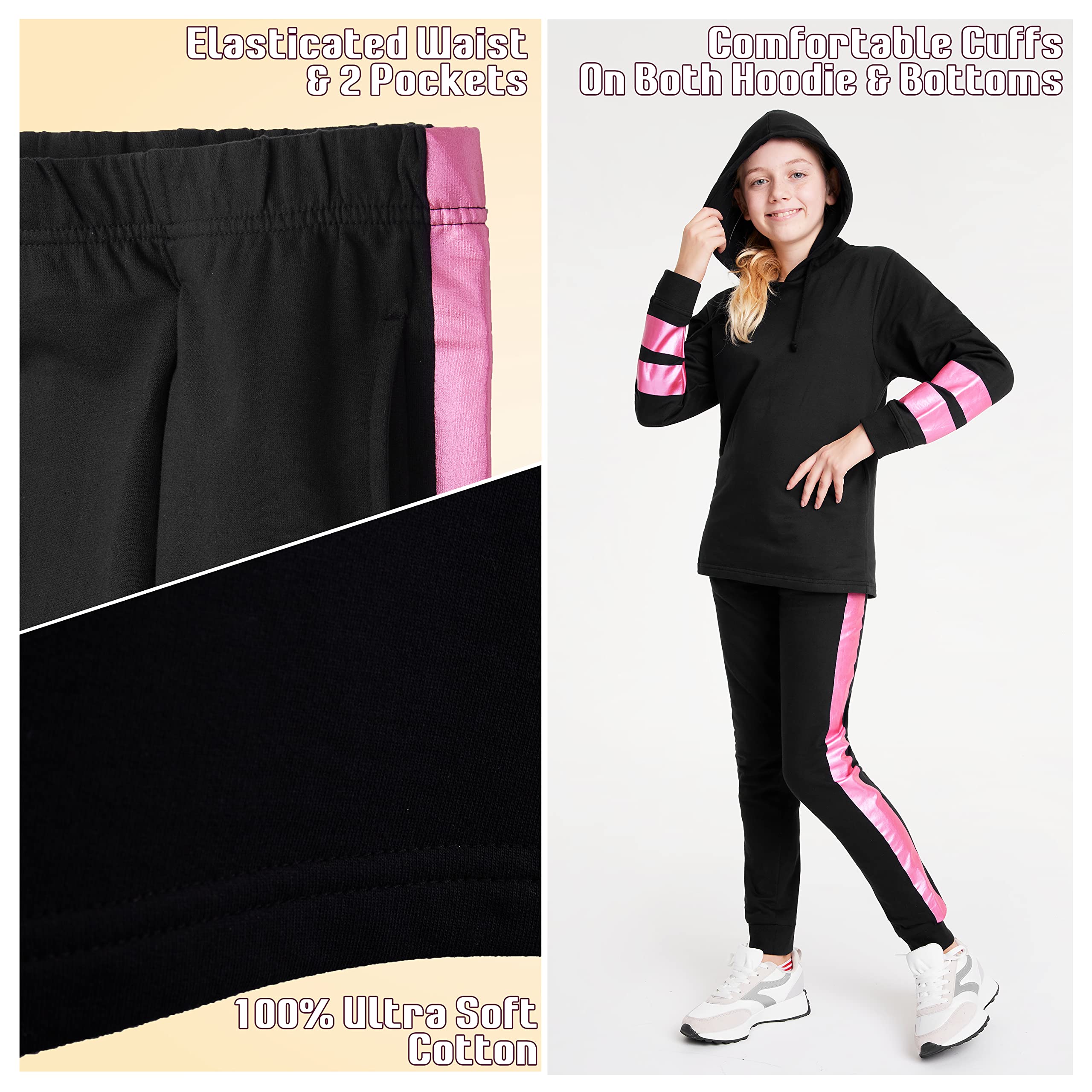 CityComfort Jogging Enfant Fille - Ensemble de Survêtement Fille 4-14 Ans