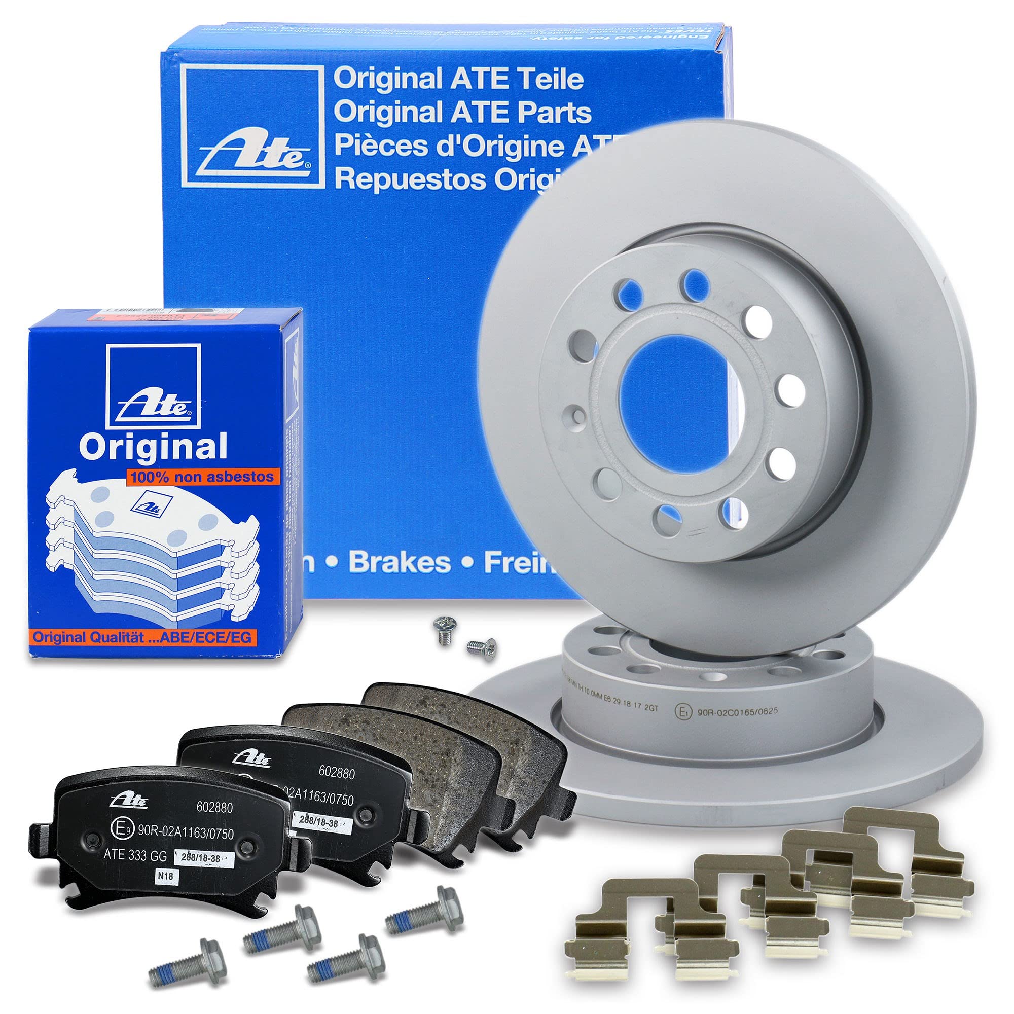 ATEC Bremsenset Hinterachse - Bremsscheiben 268mm + Bremsbeläge