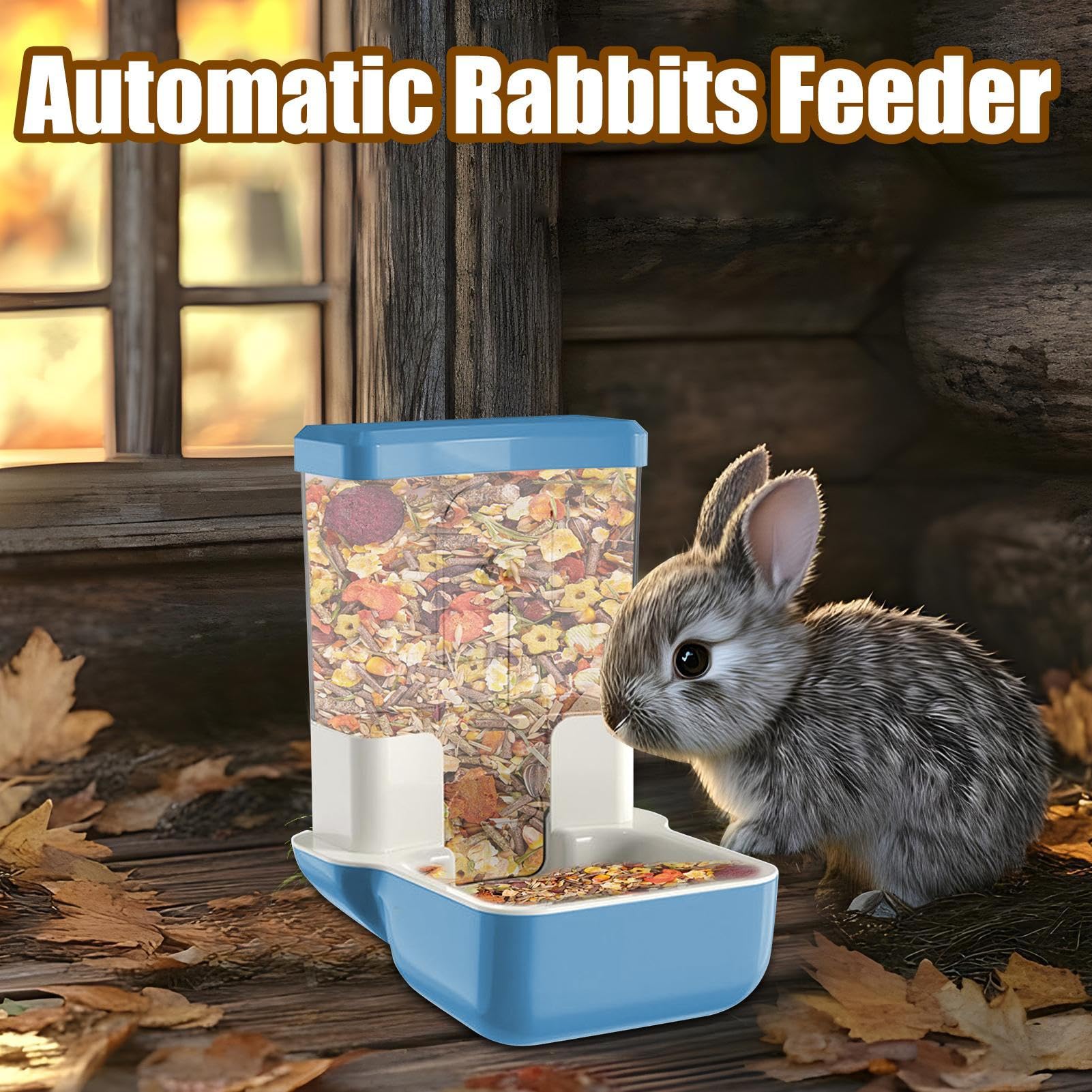 Amazon | 自動ウサギフィーダー - バニーペレット＆ヘイフィーディング