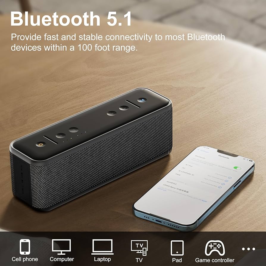 Amazon.co.jp: ポータブルスピーカー Bluetooth、IP67 防水