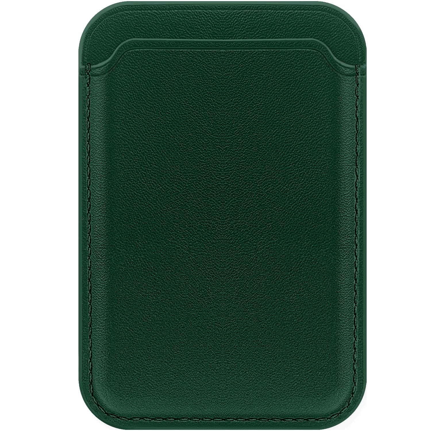 FIDWALL Magsafe Wallet Portafoglio Tessuti in Pelle per iPhone 16/15/14/13/12 Max/Pro/Plus/mini,con Anello in Ferro per all Phone Case,RFID Card Holder con Magsafe Magnete (Verde Sequoia)