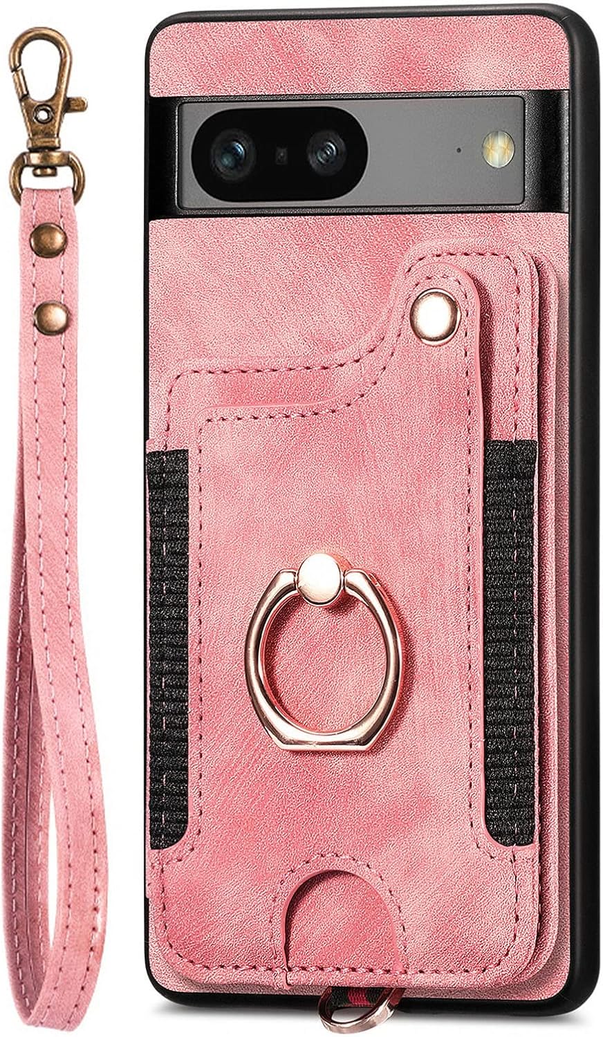 Wallet Case For Google Pixel 6A, Leather Phone Cases With Credit Card Holder Slot Stand