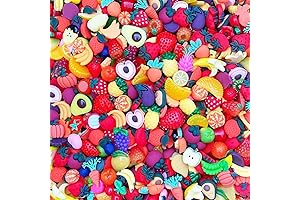 Halloluck 50 Pieces Slime Fruit Charms