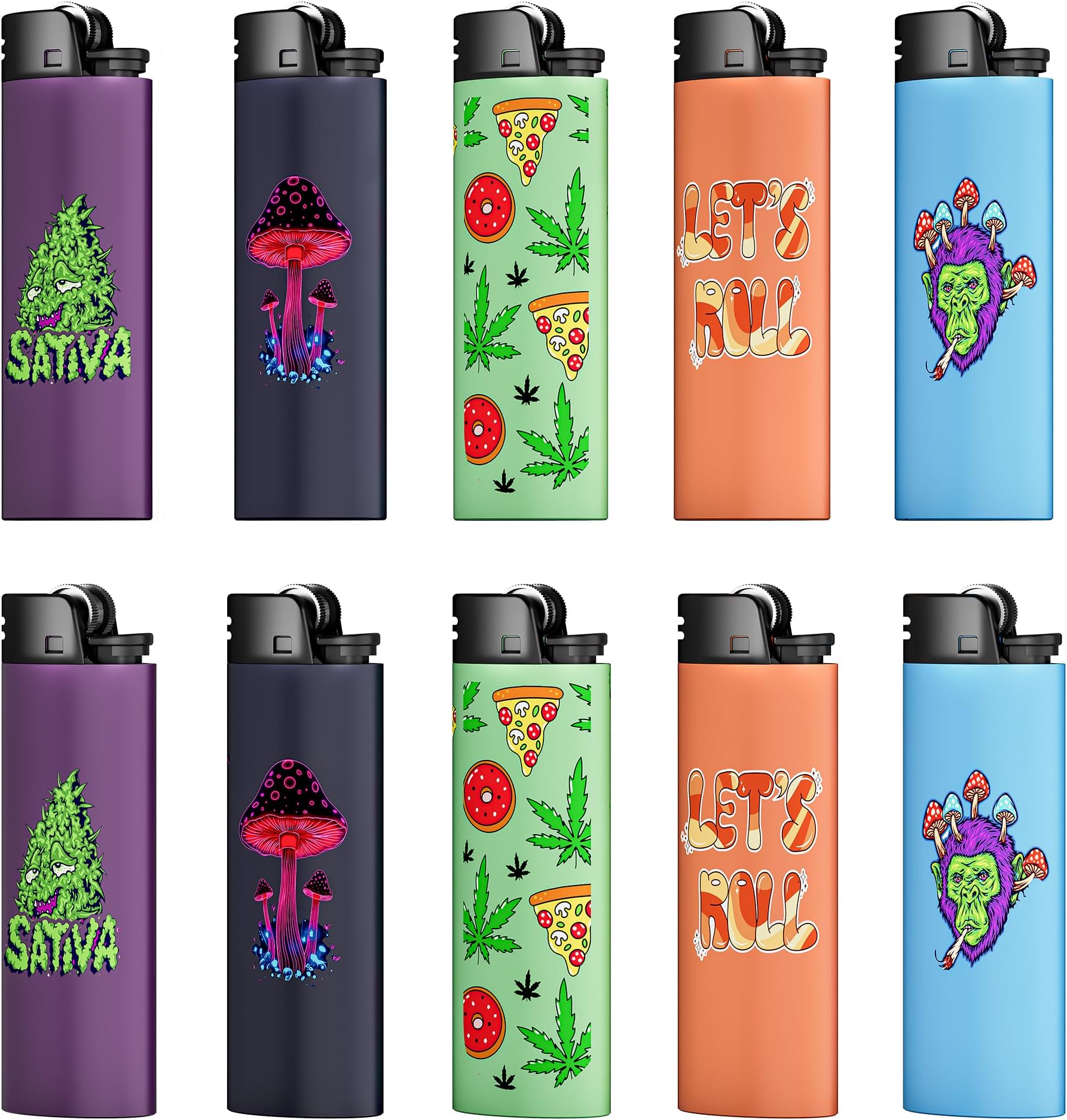 FLS 20 Pack Disposable Lighters,Classic Lighter Pack, Non-Adjustable Flame, Safe and Reliable Lighter