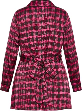 AVENUE Women's Plus Size Eva Longline Shirt