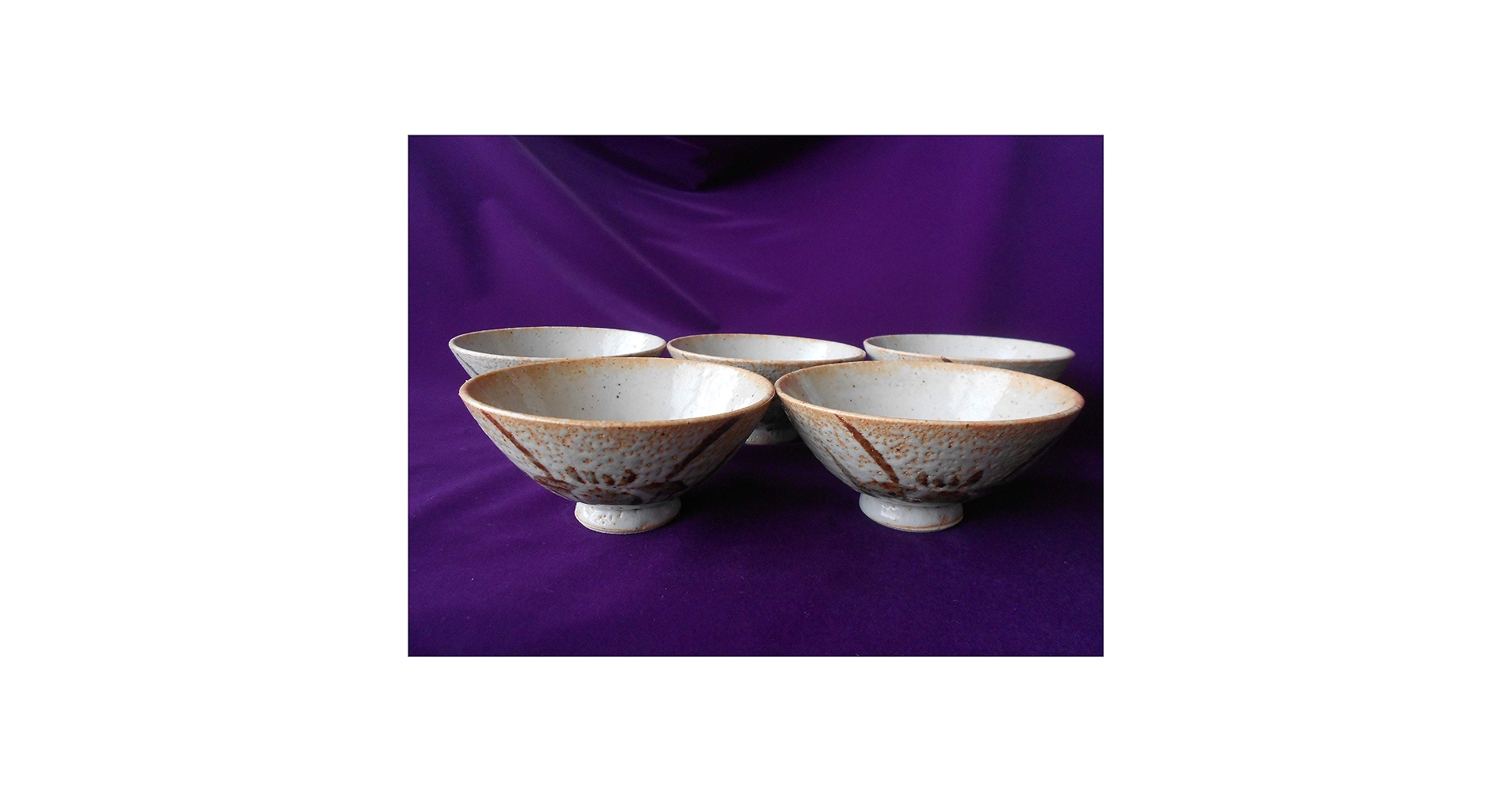 Amazon | 美濃焼！ ☆志野・中平ご飯茶碗5客セット☆ 未使用
