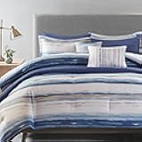Marina Comforter Quilt Combo Set - Modern Luxury Design, All Season Down Alternative Bedding, Matching Shams, Decorative Pillows, King/Cal King(104