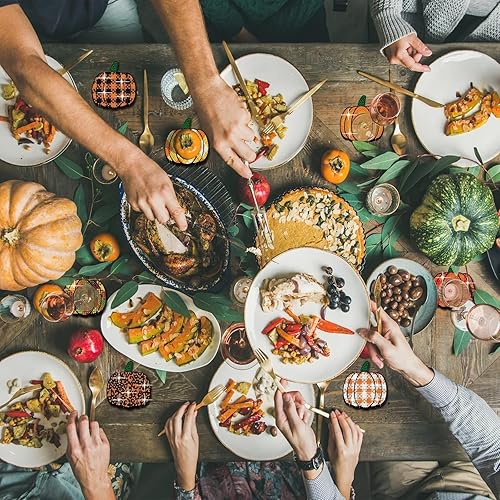 Miniatura 6 de 8 posavasos de pintura de diamante de calabaza de otoño con soporte, kit de pintura de diamante de otoño DIY para adultos, manualidades, regalo para