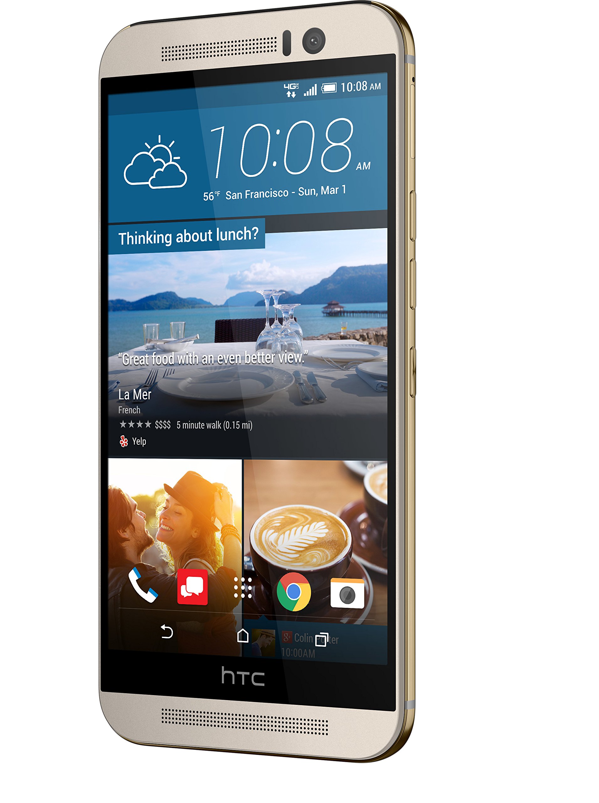 HTC One M9 Gold on Silver 32GB AT&T product thumbnail 3