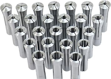 SHARS 1/8" - 7/8" By 32NDS Precision R8 Collet 25pc set 202-5133 M[