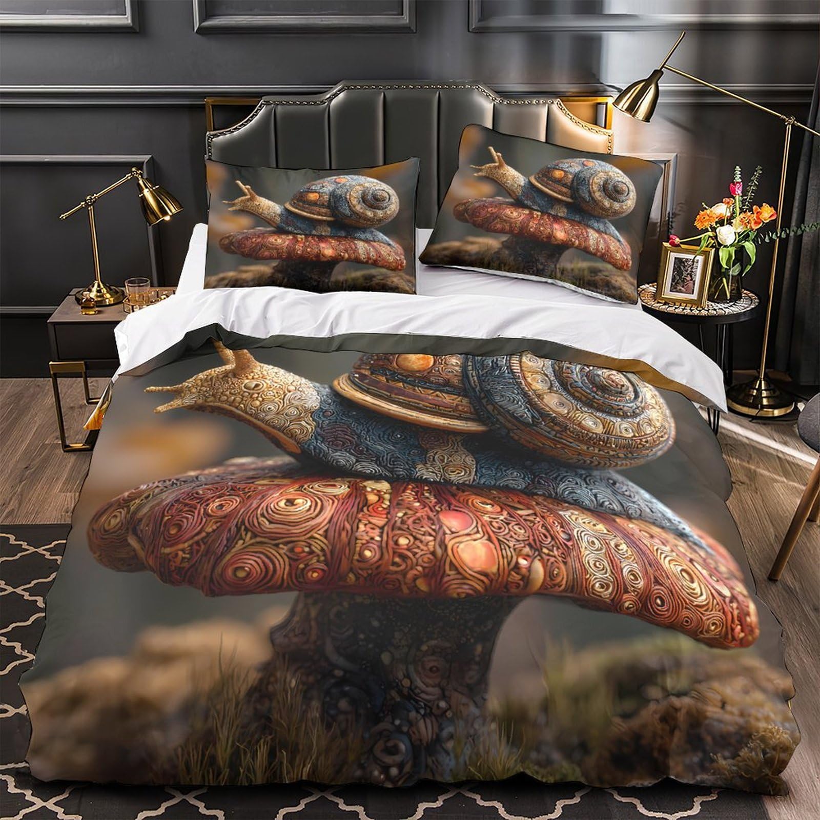 Linge de lit Bélier rayonnant effet 3D en microfibre premium ultra douce