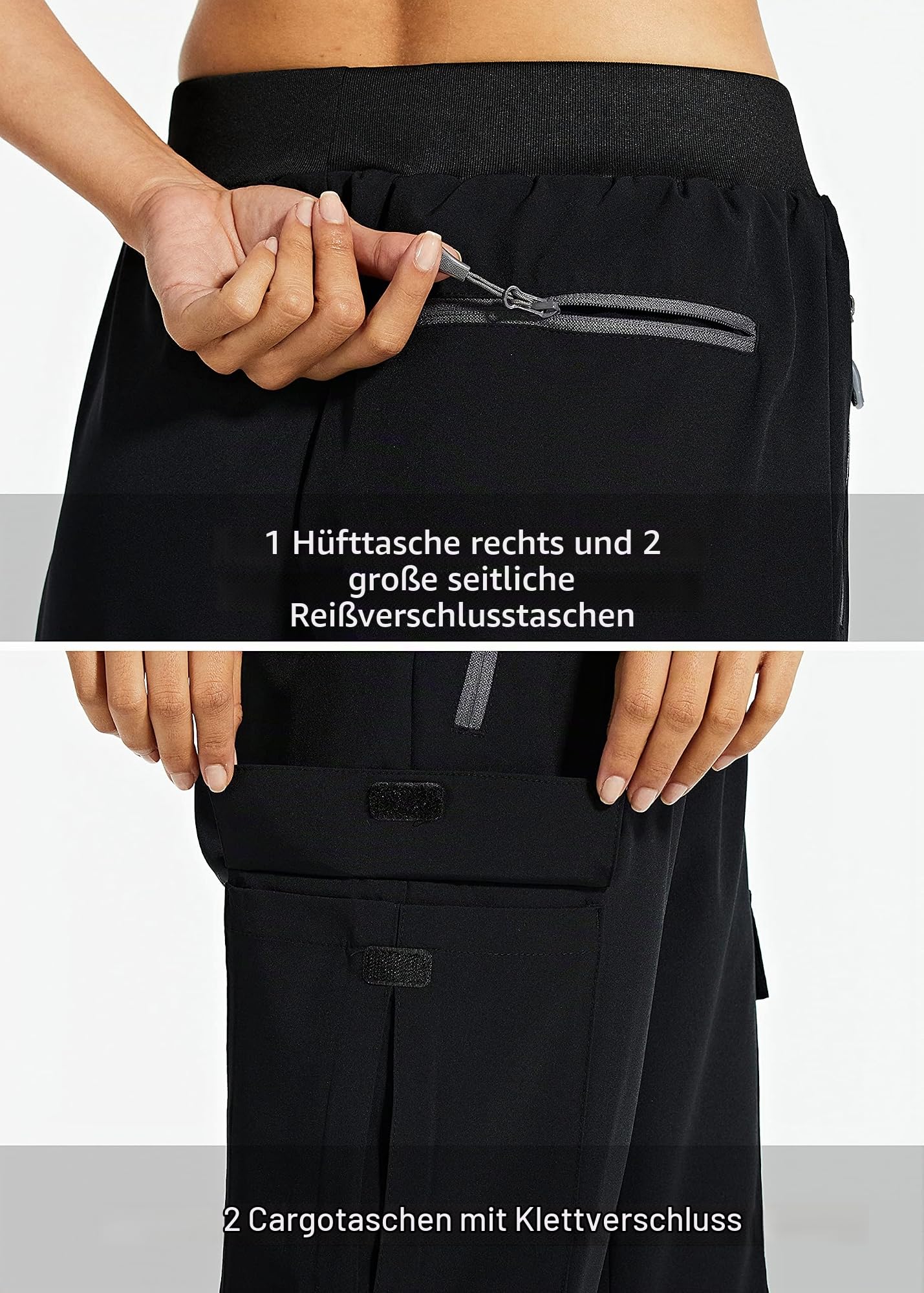 Damen Sommer Cargohose Leichte Wander Outdoor Hose
