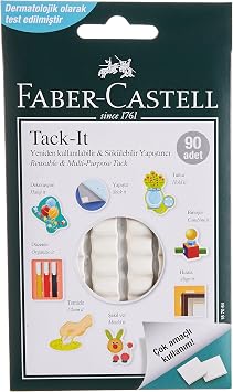 Faber-Castell Tack-it Beyaz, 50 gr, 90 Parça