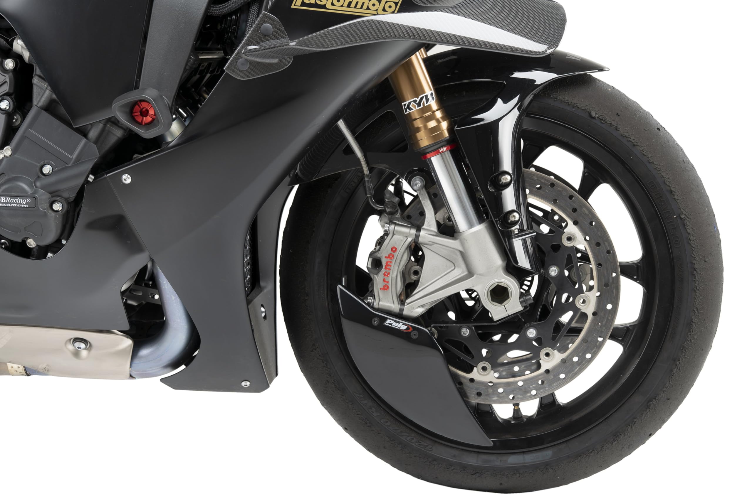 Puig 22667N Aero Wheel Deflector aerodynamic ABS wheel deflector improving stability and reducing turbulence, Black