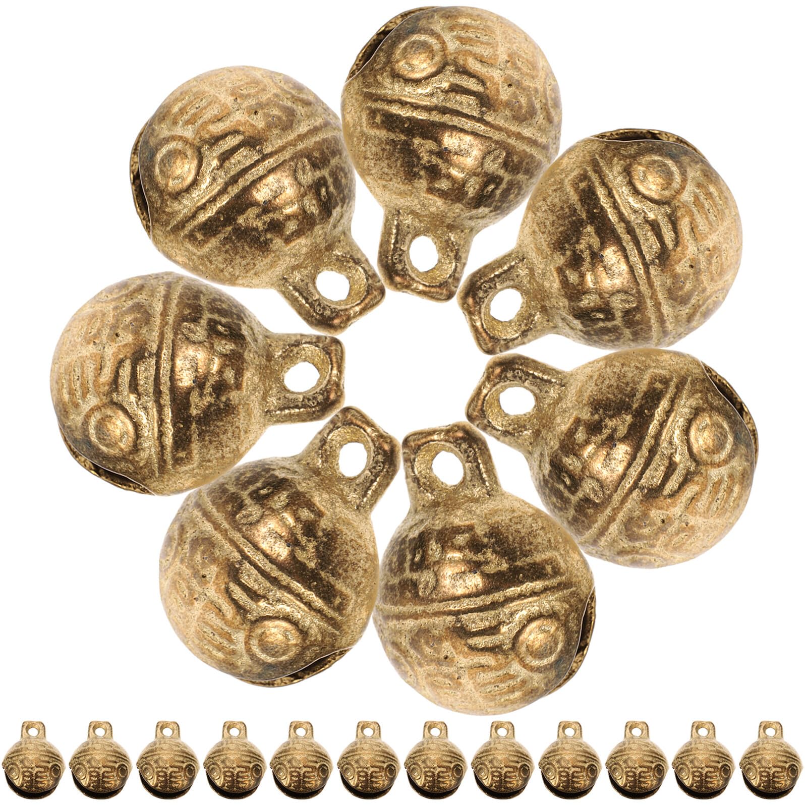 Clochettes en Cuivre Vintage : kit 30 breloques de cloche pour bijoux DIY élégants