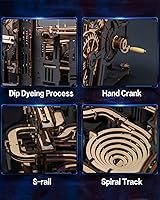 Vista 4 de RoWood Rompecabezas 3D para adultos, kits de modelos para adultos para construir, rompecabezas de madera, regalos de cumpleaños de Navidad - Marble